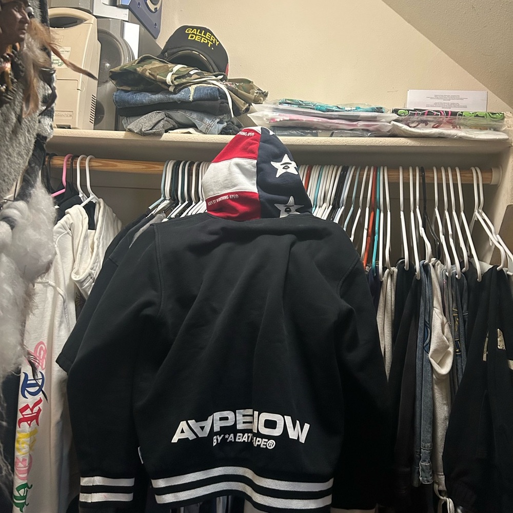 Black and White Varsity Jacket Bape jacket - Picture 5 of 5